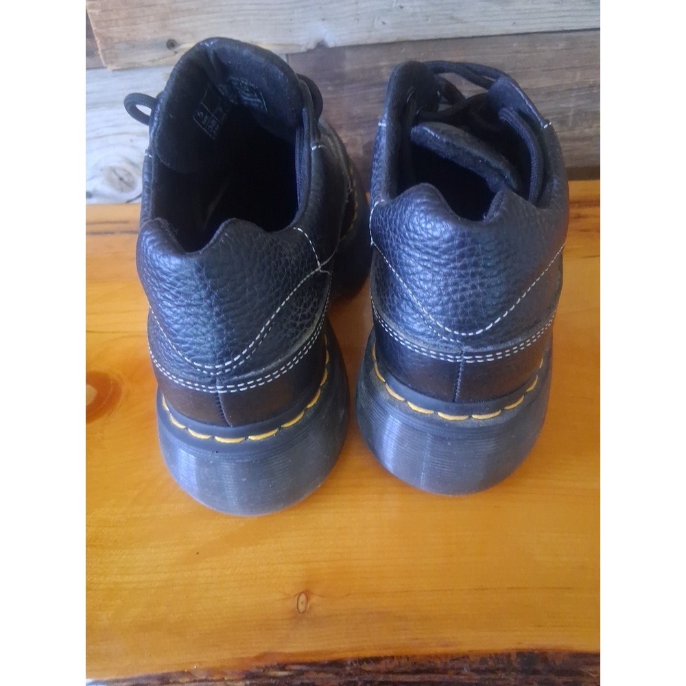 DR. MARTENS - Women Buzz 5-Eye Milled Napa Leather Shoes Size 7 - Picture 9 of 10